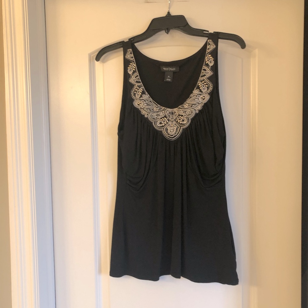 WHBM Beautiful black tank top